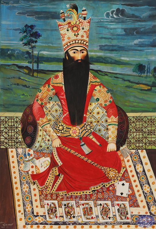 نقاشی بابا خان اثر حمید رضا سلیمانی